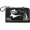 Picnic TIME Disney Nightmare Before Christmas Zero Blanket Tote Picnic Blanket, Folding Outdoor Beach and Camping Blanket with Carry Tote and Zipper Pocket, Water Resistant Fleece, (Black)