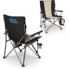 Picnic TIME NFL Carolina Panthers Big Bear XXL Camp Chair with Cooler, Heavy Duty Beach Chair, 500 lb Capacity Camping Chair with Carry Bag, (Black)