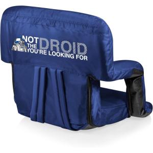 PICNIC TIME Disney Minnie Mouse Ventura Reclining Stadium Seat with Back Support, Bleacher Seat, Beach Floor Chair, (Red), Disney Minnie Mouse – Red, 20 x 2 x 32((Star Wars R2-d2 – Navy Blue))