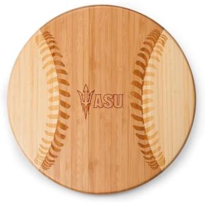 PICNIC TIME NCAA Arizona Wildcats Homerun! Bamboo Cutting Board with Team Logo(Arizona State Sun Devils)