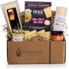 PICNIC TIME Touchdown! Cutting Board with Gourmet Gift Pack, Novelty Charcuterie Board Set with Food Gift Set, Football-Inspired Durable Wood Serving Platter and Charcuterie Set for Cutting, (Bamboo)