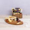 PICNIC TIME Touchdown! Cutting Board with Gourmet Gift Pack, Novelty Charcuterie Board Set with Food Gift Set, Football-Inspired Durable Wood Serving Platter and Charcuterie Set for Cutting, (Bamboo)