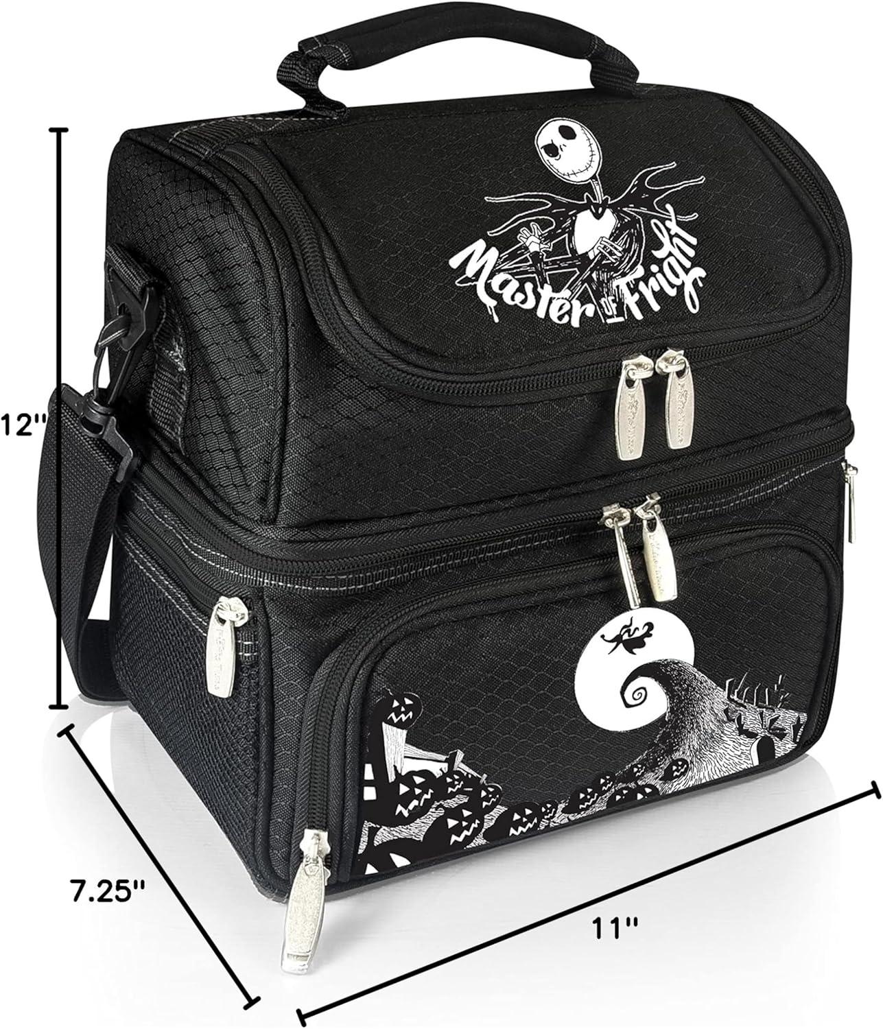 image:imagePICNIC TIME Disney Nightmare Before Christmas Jack Pranzo Lunch Bag Insulated Lunch Box with Utensil Set Lunch Cooler Bag BlackDisney Nightmare Before Christmas Jack Master of Fright Black