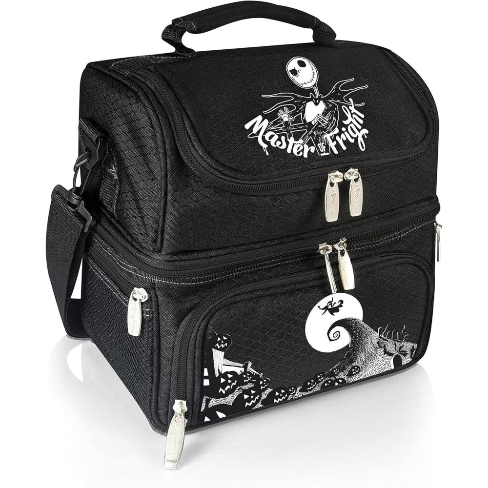 image:imagePICNIC TIME Disney Nightmare Before Christmas Jack Pranzo Lunch Bag Insulated Lunch Box with Utensil Set Lunch Cooler Bag BlackDisney Nightmare Before Christmas Jack Master of Fright  Black