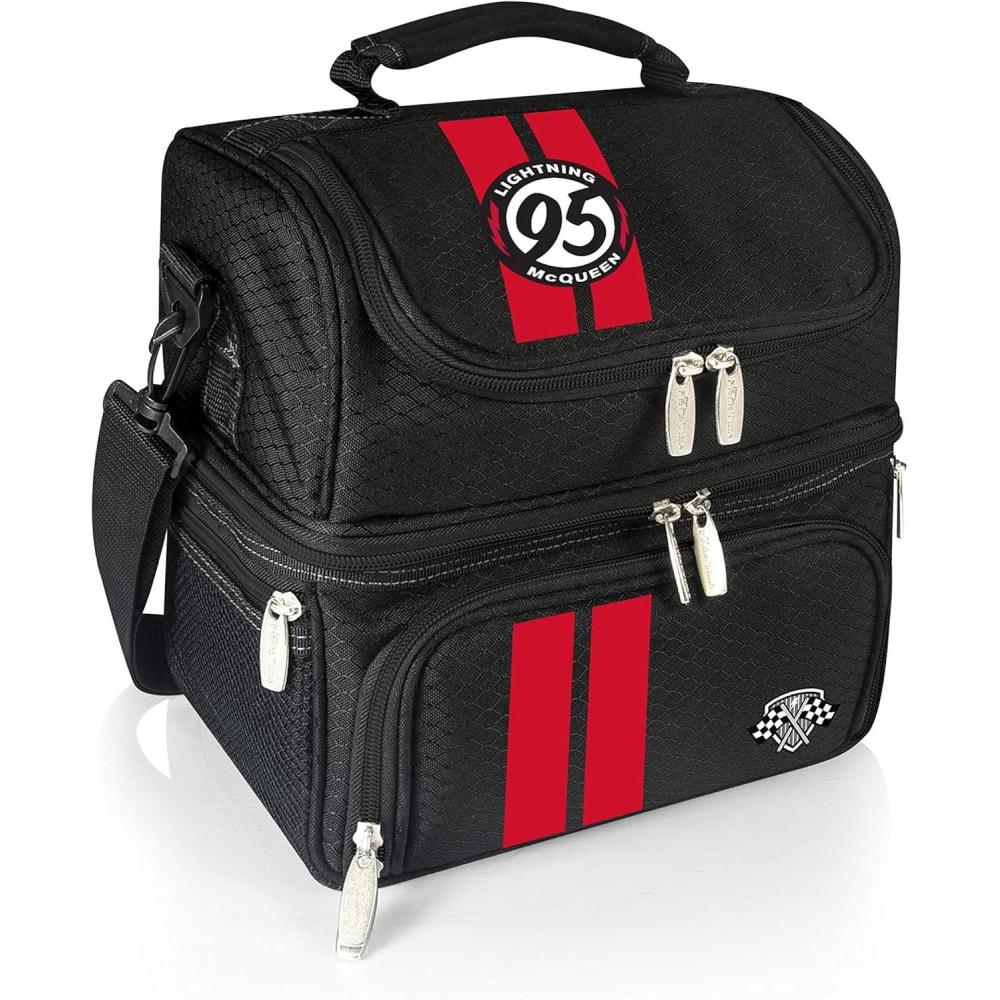 image:imagePICNIC TIME Disney Nightmare Before Christmas Jack Pranzo Lunch Bag Insulated Lunch Box with Utensil Set Lunch Cooler Bag BlackDisney Pixar Cars Lightning McQueen Black