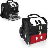 PICNIC TIME Disney Nightmare Before Christmas Jack Pranzo Lunch Bag, Insulated Lunch Box with Utensil Set, Lunch Cooler Bag, (Black)(Disney Mickey Mouse – Black)