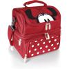PICNIC TIME Disney Nightmare Before Christmas Jack Pranzo Lunch Bag, Insulated Lunch Box with Utensil Set, Lunch Cooler Bag, (Black)(Disney Minnie Mouse – Red)