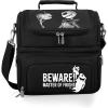 PICNIC TIME Disney Nightmare Before Christmas Jack Pranzo Lunch Bag, Insulated Lunch Box with Utensil Set, Lunch Cooler Bag, (Black)(Disney Nightmare Before Christmas Jack Beware – Black)
