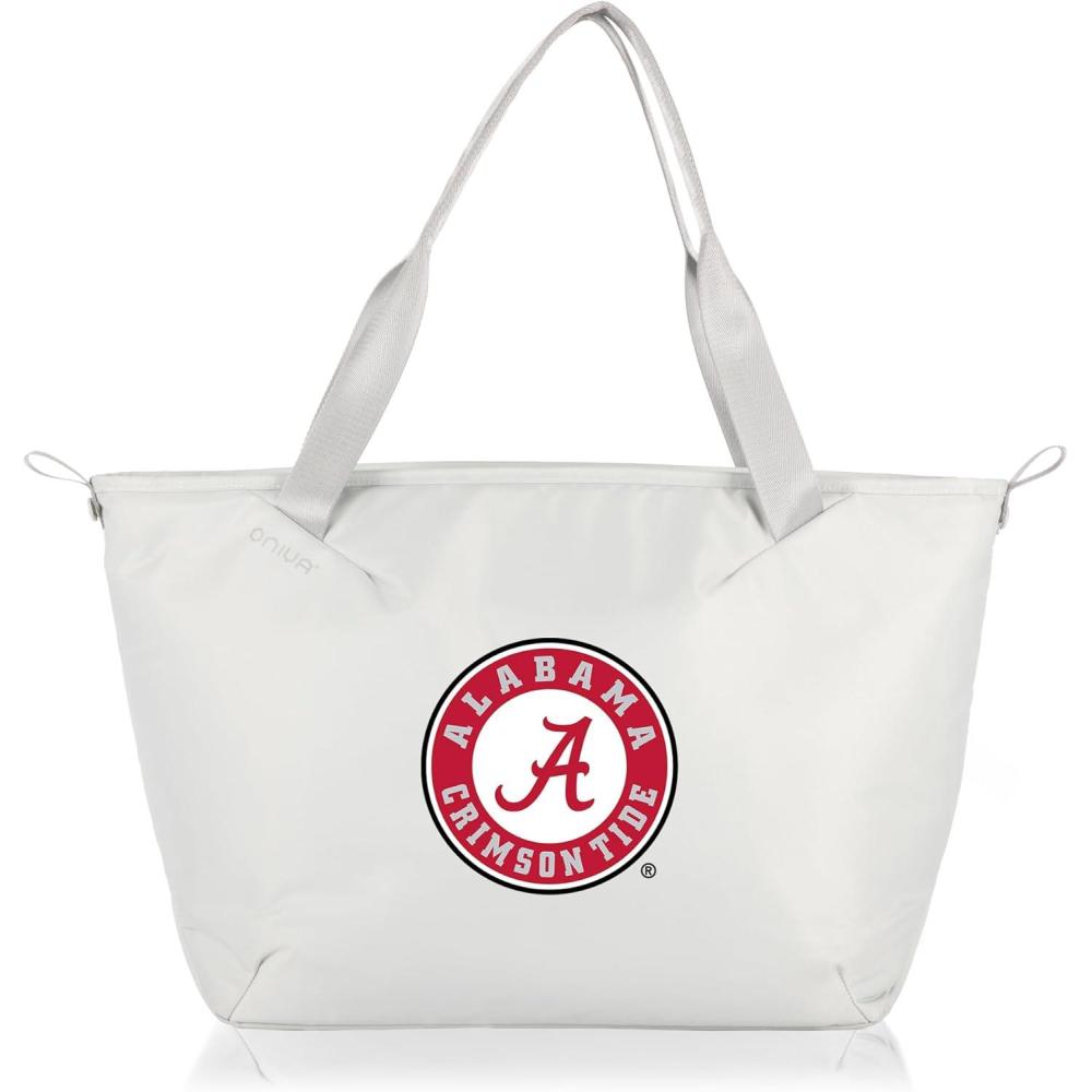 image:imageONIVA PICNIC TIME NCAA Alabama Crimson Tide Tarana Cooler Tote Bag made with Recycled Materials Soft Cooler Tote Bag Upcycled Picnic Cooler Halo Gray