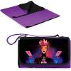 PICNIC TIME Disney Princess Snow White Evil Queen Blanket Tote Outdoor Picnic Blanket, Beach Blanket, Camping Blanket, (Purple with Black Flap)