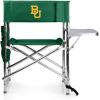 PICNIC TIME NCAA Alabama Crimson Tide Sports Chair with Side Table, Beach Chair, Camp Chair for Adults, (Black)(Hunter Green)