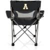Picnic TIME NCAA Alabama Crimson Tide Campsite Camping Chair, Picnic Chair, Outdoor Folding Chair with Carry Bag, Beach Chair, (Black with Gray Accents)(App State Mountaineers)