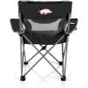Picnic TIME NCAA Alabama Crimson Tide Campsite Camping Chair, Picnic Chair, Outdoor Folding Chair with Carry Bag, Beach Chair, (Black with Gray Accents)(Arkansas Razorbacks)