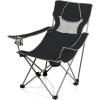 Picnic TIME NCAA Alabama Crimson Tide Campsite Camping Chair, Picnic Chair, Outdoor Folding Chair with Carry Bag, Beach Chair, (Black with Gray Accents)(Arkansas Razorbacks)