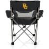 Picnic TIME NCAA Alabama Crimson Tide Campsite Camping Chair, Picnic Chair, Outdoor Folding Chair with Carry Bag, Beach Chair, (Black with Gray Accents)(Baylor Bears)
