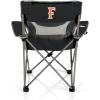 Picnic TIME NCAA Alabama Crimson Tide Campsite Camping Chair, Picnic Chair, Outdoor Folding Chair with Carry Bag, Beach Chair, (Black with Gray Accents)(Cal State Fullerton Titans)