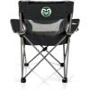 Picnic TIME NCAA Alabama Crimson Tide Campsite Camping Chair, Picnic Chair, Outdoor Folding Chair with Carry Bag, Beach Chair, (Black with Gray Accents)(Colorado State Rams)