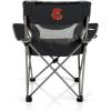 Picnic TIME NCAA Alabama Crimson Tide Campsite Camping Chair, Picnic Chair, Outdoor Folding Chair with Carry Bag, Beach Chair, (Black with Gray Accents)(Cornell Big Red)