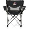 Picnic TIME NCAA Alabama Crimson Tide Campsite Camping Chair, Picnic Chair, Outdoor Folding Chair with Carry Bag, Beach Chair, (Black with Gray Accents)(East Carolina Pirates)