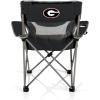 Picnic TIME NCAA Alabama Crimson Tide Campsite Camping Chair, Picnic Chair, Outdoor Folding Chair with Carry Bag, Beach Chair, (Black with Gray Accents)(Georgia Bulldogs)