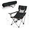 Picnic TIME NCAA Alabama Crimson Tide Campsite Camping Chair, Picnic Chair, Outdoor Folding Chair with Carry Bag, Beach Chair, (Black with Gray Accents)(Georgia Bulldogs)