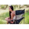 Picnic TIME NCAA Alabama Crimson Tide Campsite Camping Chair, Picnic Chair, Outdoor Folding Chair with Carry Bag, Beach Chair, (Black with Gray Accents)(Georgia Tech Yellow Jackets)