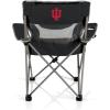 Picnic TIME NCAA Alabama Crimson Tide Campsite Camping Chair, Picnic Chair, Outdoor Folding Chair with Carry Bag, Beach Chair, (Black with Gray Accents)(Indiana Hoosiers)
