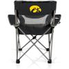 Picnic TIME NCAA Alabama Crimson Tide Campsite Camping Chair, Picnic Chair, Outdoor Folding Chair with Carry Bag, Beach Chair, (Black with Gray Accents)(Iowa Hawkeyes)