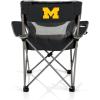 Picnic TIME NCAA Alabama Crimson Tide Campsite Camping Chair, Picnic Chair, Outdoor Folding Chair with Carry Bag, Beach Chair, (Black with Gray Accents)(Michigan Wolverines)