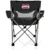 Picnic TIME NCAA Alabama Crimson Tide Campsite Camping Chair, Picnic Chair, Outdoor Folding Chair with Carry Bag, Beach Chair, (Black with Gray Accents)(Mississippi State Bulldogs)