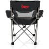 Picnic TIME NCAA Alabama Crimson Tide Campsite Camping Chair, Picnic Chair, Outdoor Folding Chair with Carry Bag, Beach Chair, (Black with Gray Accents)(Nebraska Cornhuskers)