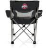 Picnic TIME NCAA Alabama Crimson Tide Campsite Camping Chair, Picnic Chair, Outdoor Folding Chair with Carry Bag, Beach Chair, (Black with Gray Accents)(Ohio State Buckeyes)