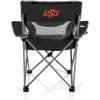 Picnic TIME NCAA Alabama Crimson Tide Campsite Camping Chair, Picnic Chair, Outdoor Folding Chair with Carry Bag, Beach Chair, (Black with Gray Accents)(Oklahoma State Cowboys)