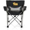 Picnic TIME NCAA Alabama Crimson Tide Campsite Camping Chair, Picnic Chair, Outdoor Folding Chair with Carry Bag, Beach Chair, (Black with Gray Accents)(Pittsburgh Panthers)