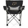Picnic TIME NCAA Alabama Crimson Tide Campsite Camping Chair, Picnic Chair, Outdoor Folding Chair with Carry Bag, Beach Chair, (Black with Gray Accents)(Purdue Boilermakers)
