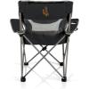 Picnic TIME NCAA Alabama Crimson Tide Campsite Camping Chair, Picnic Chair, Outdoor Folding Chair with Carry Bag, Beach Chair, (Black with Gray Accents)(Wyoming Cowboys)