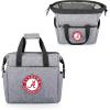 Picnic TIME NCAA Alabama Crimson Tide On The Go Lunch Bag Cooler, Soft Cooler Lunch Box, Insulated Lunch Bag, (Heathered Gray)