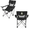 Picnic TIME NCAA Alabama Crimson Tide Campsite Camping Chair, Picnic Chair, Outdoor Folding Chair with Carry Bag, Beach Chair, (Black with Gray Accents)(App State Mountaineers)