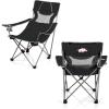 Picnic TIME NCAA Alabama Crimson Tide Campsite Camping Chair, Picnic Chair, Outdoor Folding Chair with Carry Bag, Beach Chair, (Black with Gray Accents)(Arkansas Razorbacks)