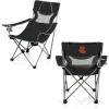 Picnic TIME NCAA Alabama Crimson Tide Campsite Camping Chair, Picnic Chair, Outdoor Folding Chair with Carry Bag, Beach Chair, (Black with Gray Accents)(Cornell Big Red)