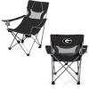 Picnic TIME NCAA Alabama Crimson Tide Campsite Camping Chair, Picnic Chair, Outdoor Folding Chair with Carry Bag, Beach Chair, (Black with Gray Accents)(Georgia Bulldogs)