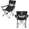 Picnic TIME NCAA Alabama Crimson Tide Campsite Camping Chair, Picnic Chair, Outdoor Folding Chair with Carry Bag, Beach Chair, (Black with Gray Accents)(Illinois Fighting Illini)