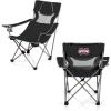 Picnic TIME NCAA Alabama Crimson Tide Campsite Camping Chair, Picnic Chair, Outdoor Folding Chair with Carry Bag, Beach Chair, (Black with Gray Accents)(Mississippi State Bulldogs)