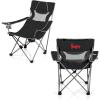 Picnic TIME NCAA Alabama Crimson Tide Campsite Camping Chair, Picnic Chair, Outdoor Folding Chair with Carry Bag, Beach Chair, (Black with Gray Accents)(Nebraska Cornhuskers)