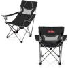 Picnic TIME NCAA Alabama Crimson Tide Campsite Camping Chair, Picnic Chair, Outdoor Folding Chair with Carry Bag, Beach Chair, (Black with Gray Accents)(Ole Miss Rebels)