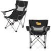 Picnic TIME NCAA Alabama Crimson Tide Campsite Camping Chair, Picnic Chair, Outdoor Folding Chair with Carry Bag, Beach Chair, (Black with Gray Accents)(Pittsburgh Panthers)