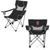 Picnic TIME NCAA Alabama Crimson Tide Campsite Camping Chair, Picnic Chair, Outdoor Folding Chair with Carry Bag, Beach Chair, (Black with Gray Accents)(Stanford Cardinal)
