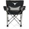 Picnic TIME NCAA Alabama Crimson Tide Campsite Camping Chair, Picnic Chair, Outdoor Folding Chair with Carry Bag, Beach Chair, (Black with Gray Accents)(Texas Longhorns)