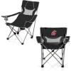 Picnic TIME NCAA Alabama Crimson Tide Campsite Camping Chair, Picnic Chair, Outdoor Folding Chair with Carry Bag, Beach Chair, (Black with Gray Accents)(Washington State Cougars)