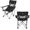 Picnic TIME NCAA Alabama Crimson Tide Campsite Camping Chair, Picnic Chair, Outdoor Folding Chair with Carry Bag, Beach Chair, (Black with Gray Accents)(Wyoming Cowboys)